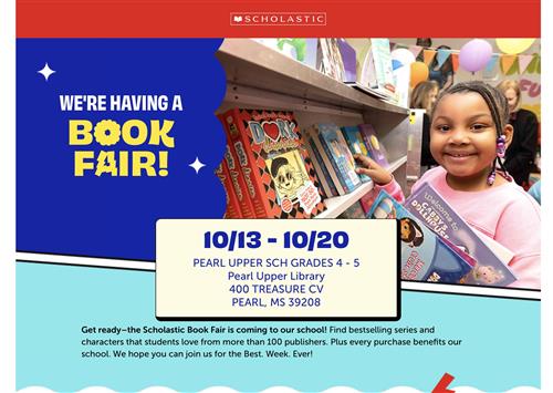 Pearl Upper Book Fair-October 13-20, 2025